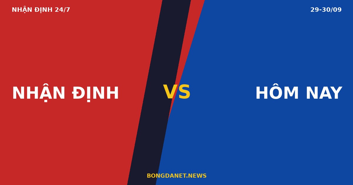 Nhận định bóng đá hôm nay Bongdanet