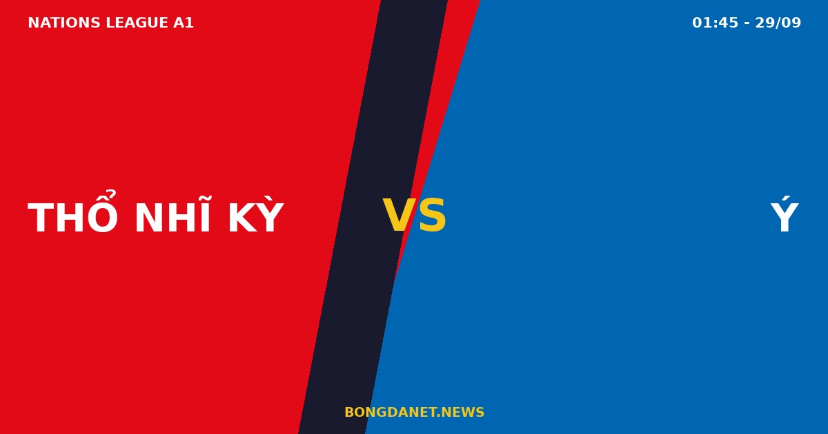 Nhận định Thổ Nhĩ Kỳ vs Ý Nations League 2026-27