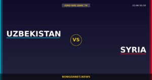 Nhận định Uzbekistan vs Syria — Giao hữu quốc tế 21:00 01/10